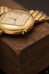 Natural Diamond Watch – 0.01 ct | Swiss-made Movement | 24K Gold-Plated